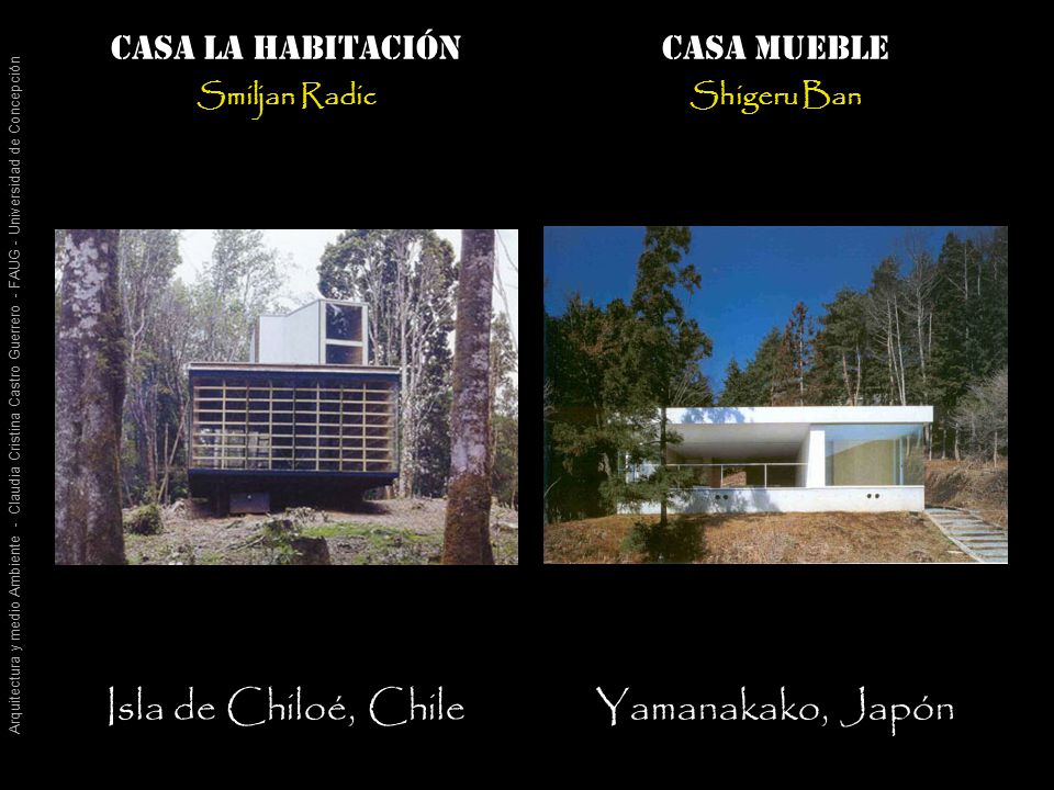 Isla de Chiloé, Chile Yamanakako, Japón Casa la habitación Casa mueble