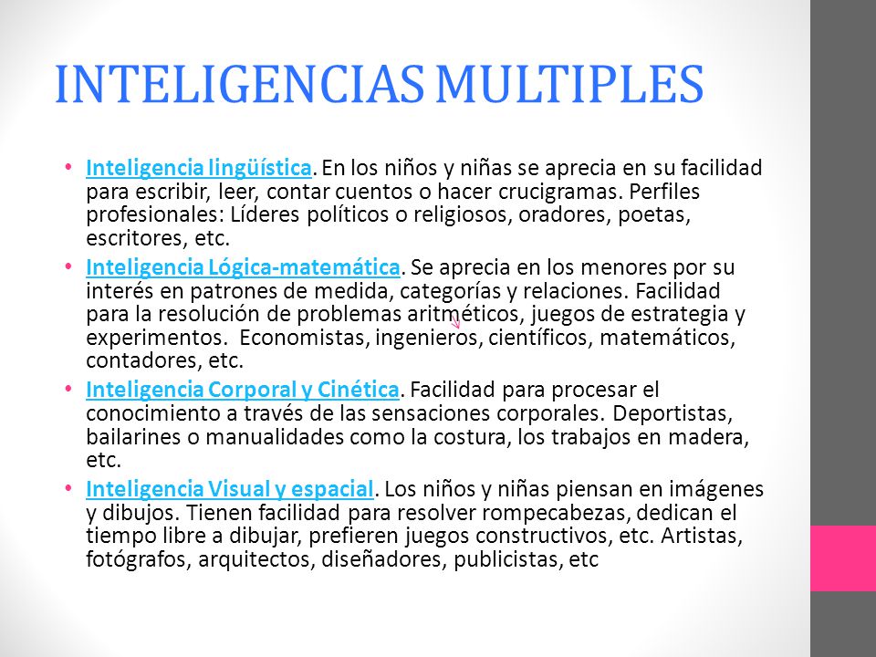 INTELIGENCIAS MULTIPLES
