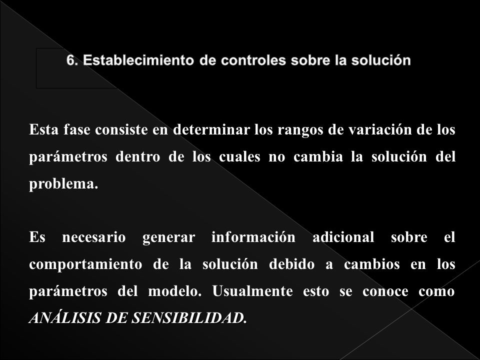 6. Establecimiento de controles sobre la solución