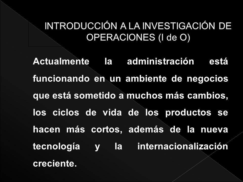 Investigacion De Operaciones Ppt Descargar