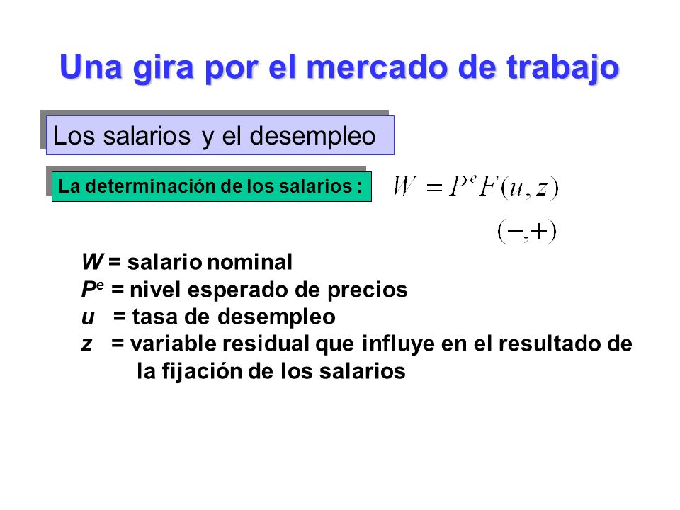 Una gira por el mercado de trabajo