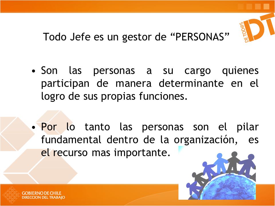 Todo Jefe es un gestor de PERSONAS