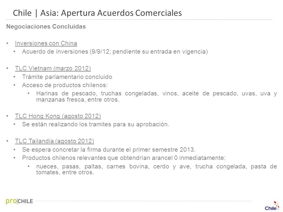 Europa Chile | Asia: Apertura Acuerdos Comerciales