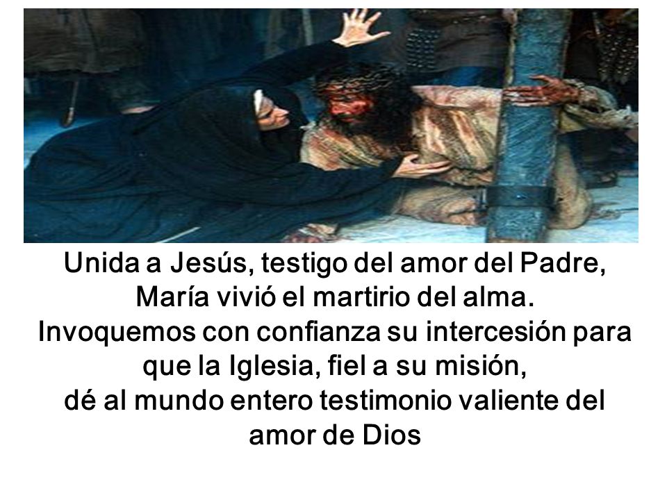 dé al mundo entero testimonio valiente del amor de Dios