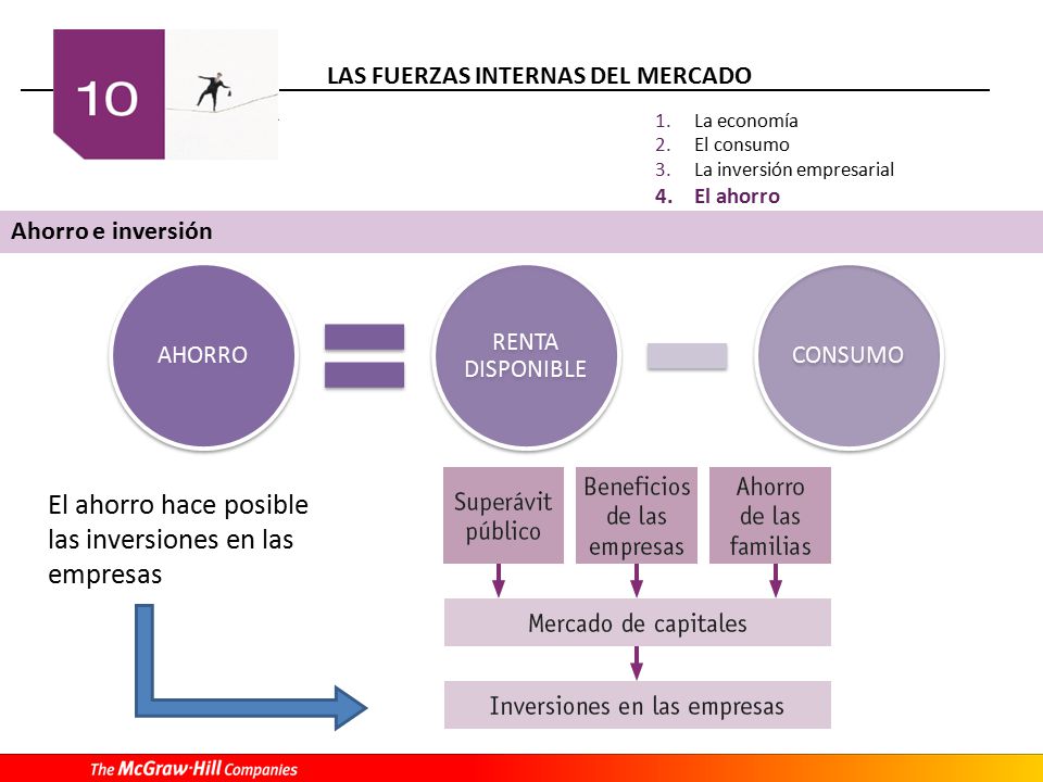 El ahorro hace posible las inversiones en las empresas