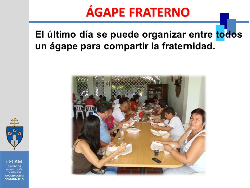 CECAM CENTRO DE. EVANGELIZACIÓN. Y CATEQUESIS. ARQUIDIOCESIS. DE MANIZALES. ÁGAPE FRATERNO.