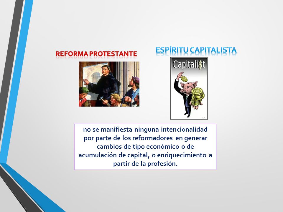 Espíritu capitalista Reforma protestante