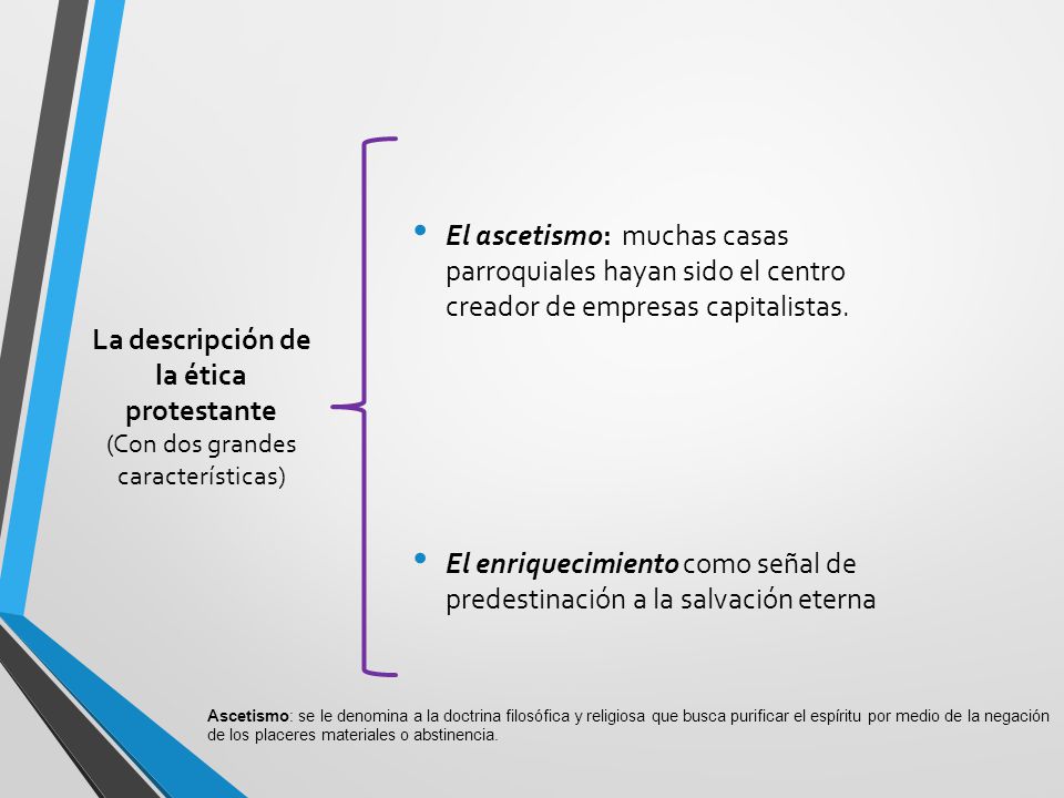 El enriquecimiento como señal de predestinación a la salvación eterna