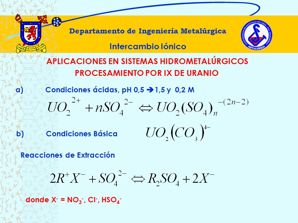 APLICACIONES EN SISTEMAS HIDROMETALÚRGICOS