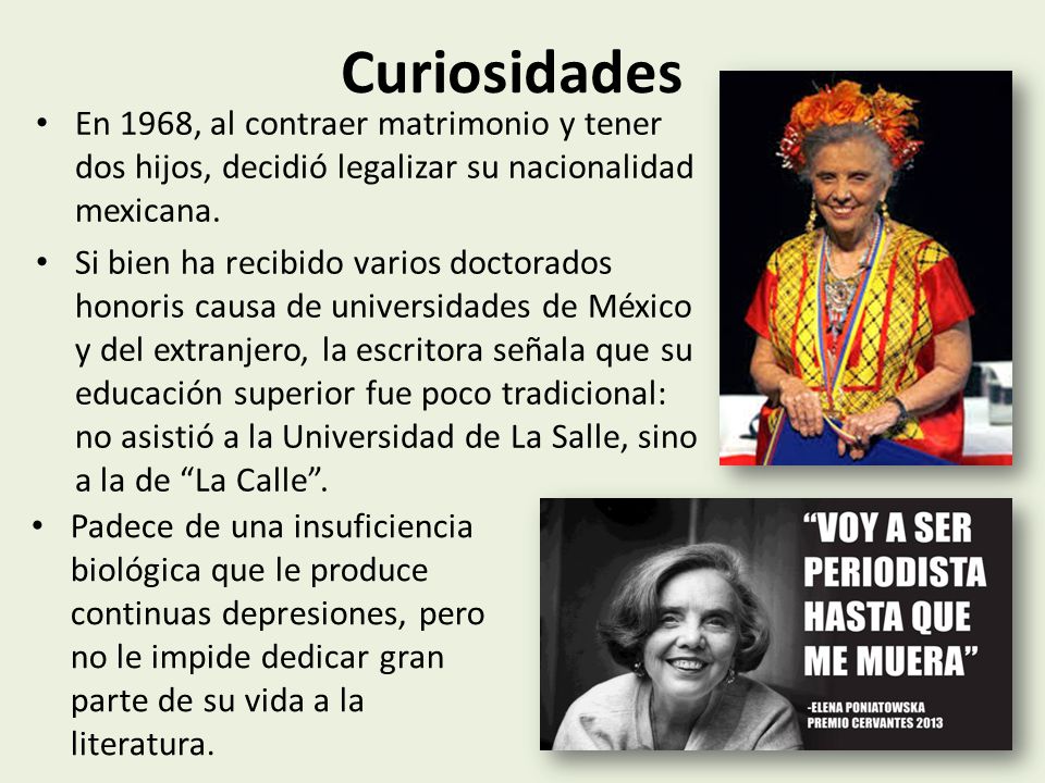 Curiosidades En 1968, al contraer matrimonio y tener dos hijos, decidió legalizar su nacionalidad mexicana.