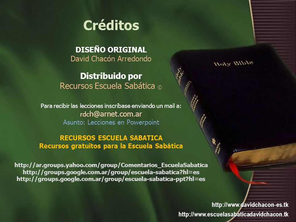 RECURSOS ESCUELA SABATICA Recursos gratuitos para la Escuela Sabática
