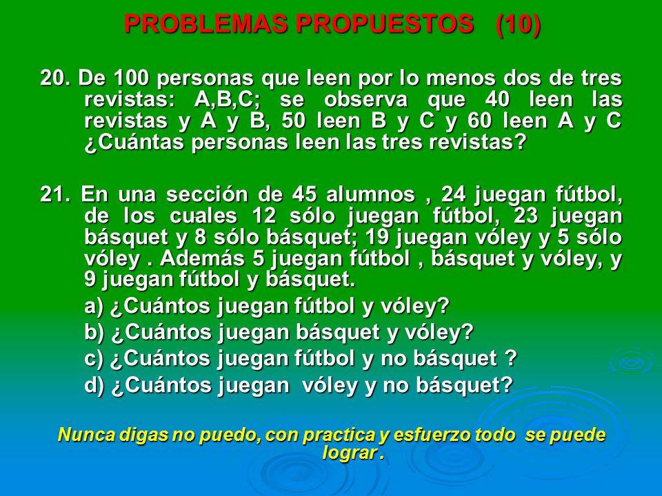 PROBLEMAS PROPUESTOS (10)