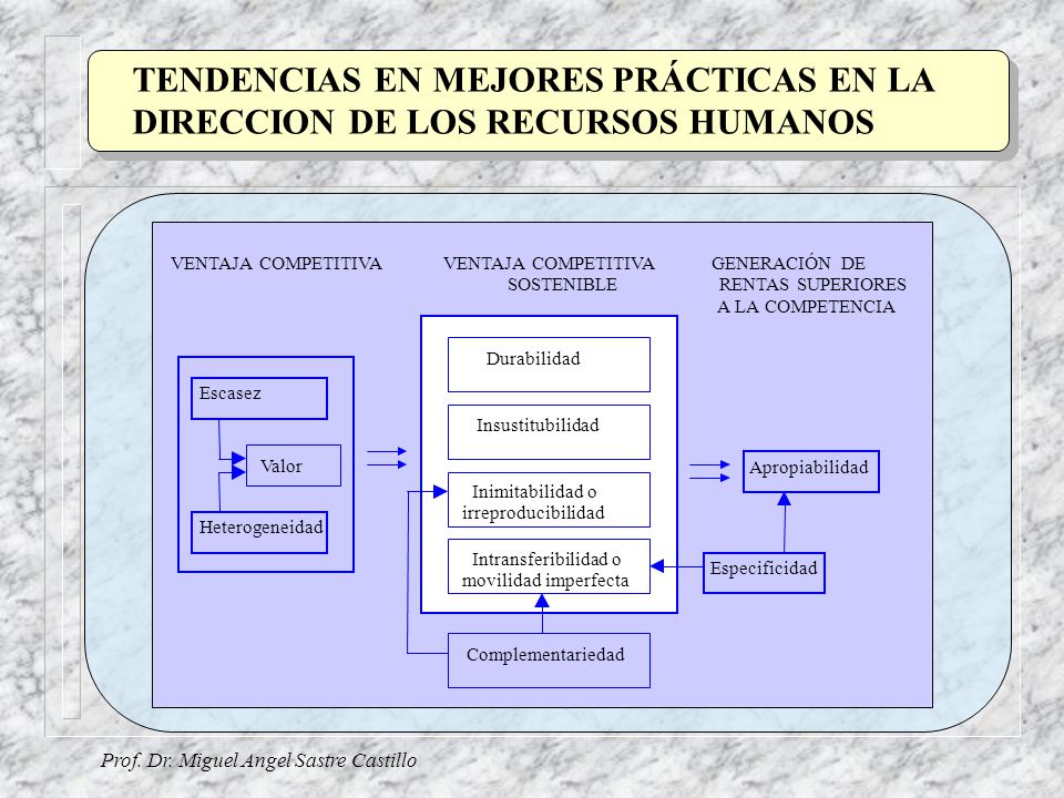 TENDENCIAS EN MEJORES PRÁCTICAS EN LA DIRECCION DE LOS RECURSOS HUMANOS