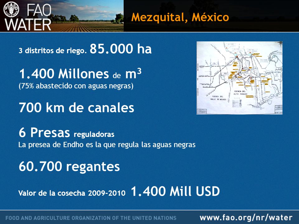 1.400 Millones de m3 700 km de canales 6 Presas reguladoras