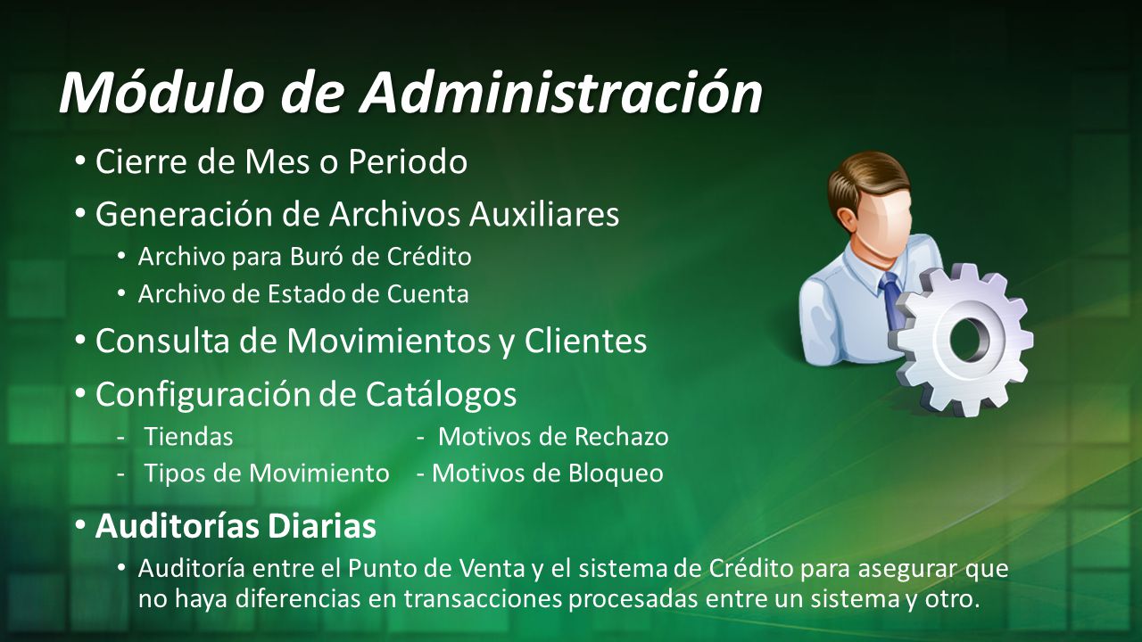 Módulo de Administración