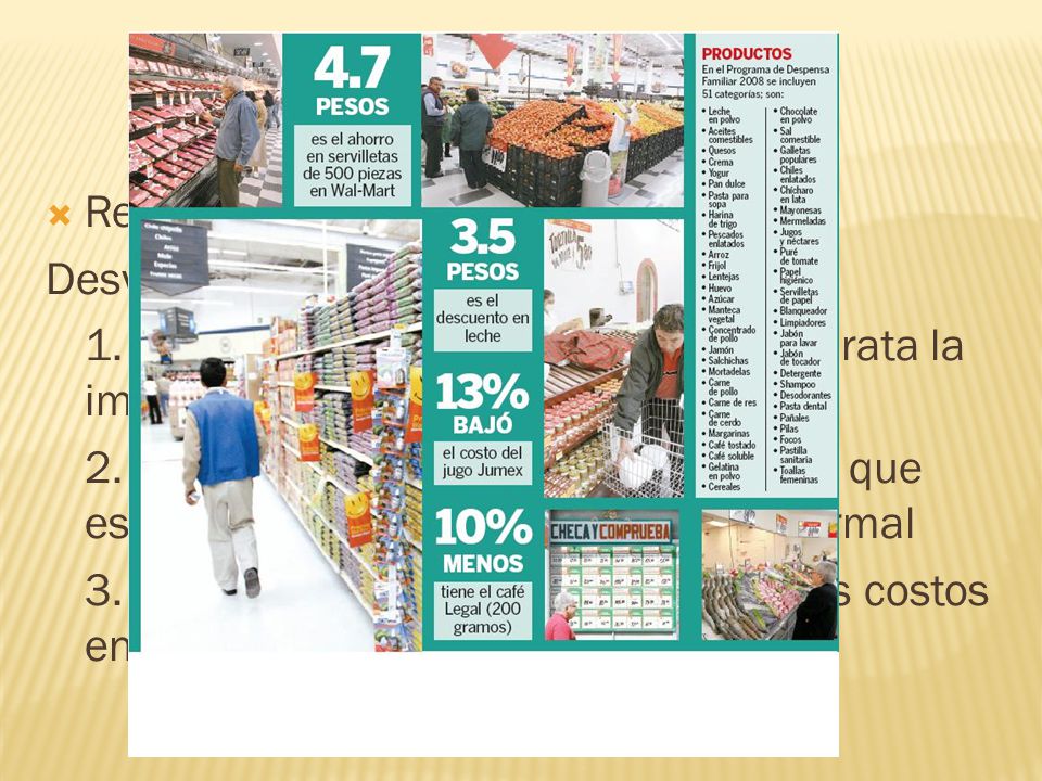 Reducción de precios Desventajas. 1. Una frecuencia demasiado alta, abarata la imagen de cualquier producto.