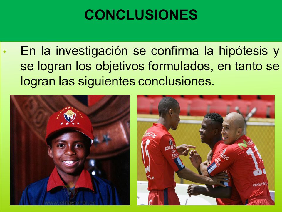 CONCLUSIONES En la investigación se confirma la hipótesis y se logran los objetivos formulados, en tanto se logran las siguientes conclusiones.