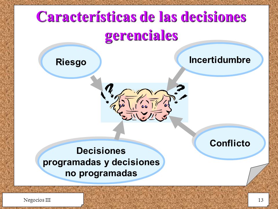 Características de las decisiones gerenciales