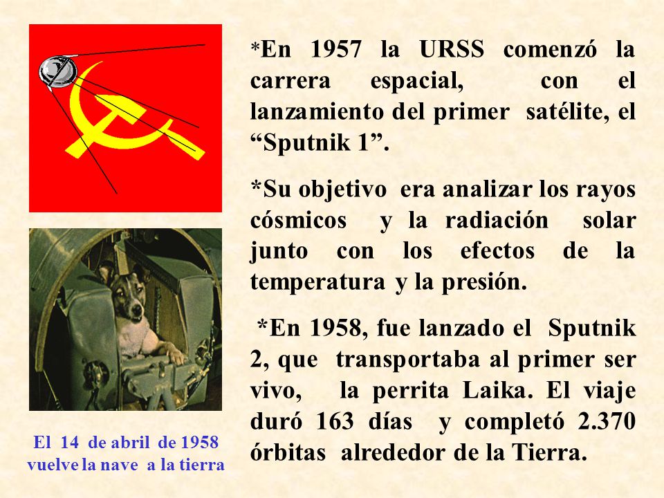 El 14 de abril de 1958 vuelve la nave a la tierra