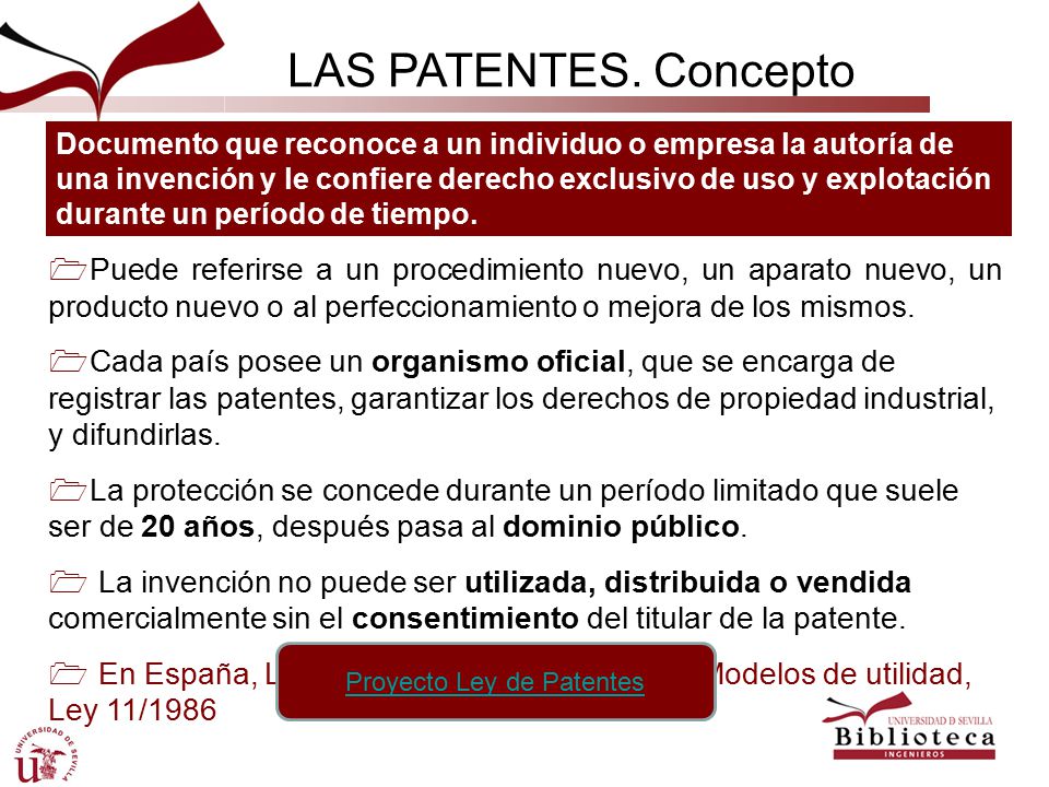 Proyecto Ley de Patentes