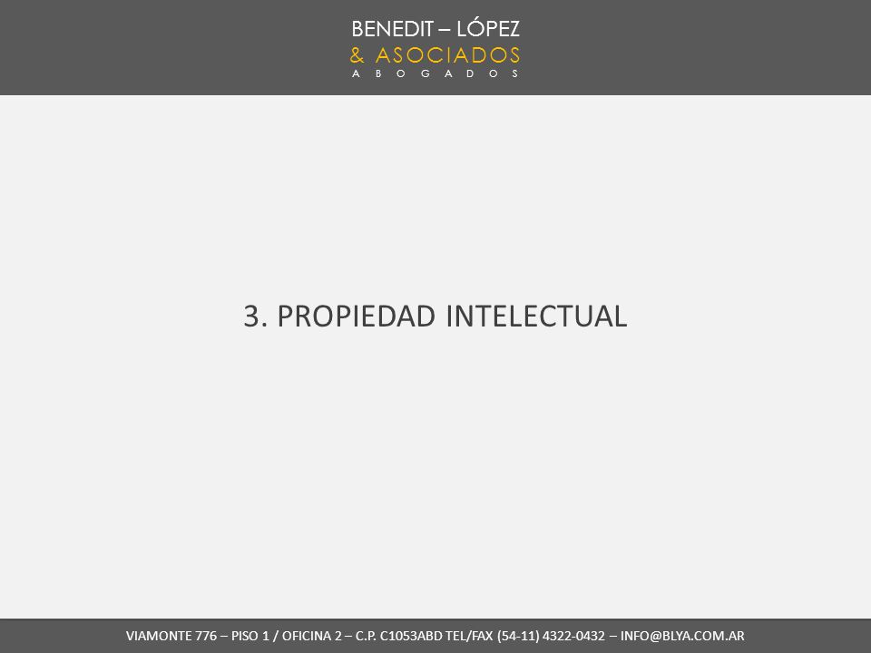 BENEDIT – LÓPEZ & ASOCIADOS ABOGADOS