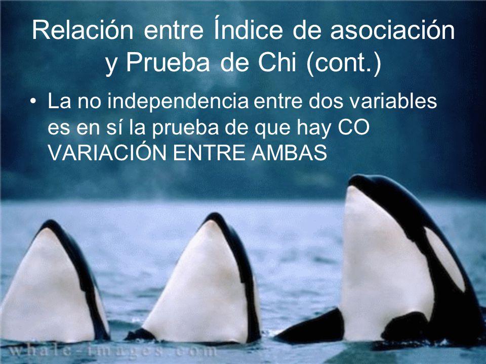 Relación entre Índice de asociación y Prueba de Chi (cont.)