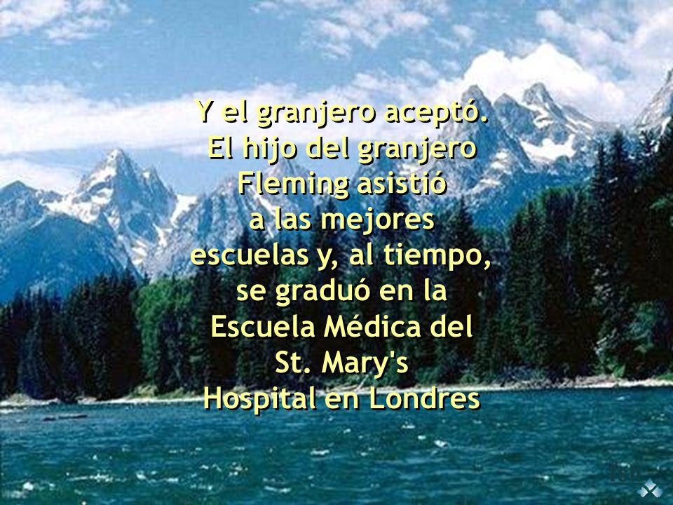 El hijo del granjero Fleming asistió a las mejores