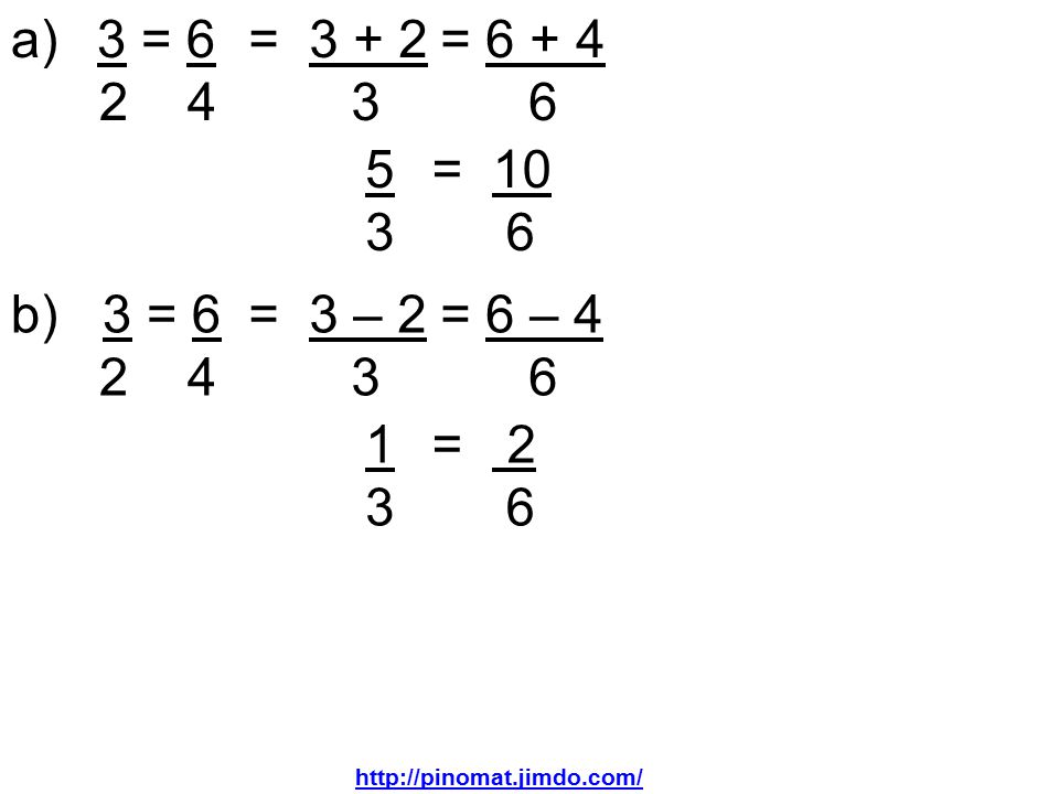 3 = = = = b) 3 = = 3 –