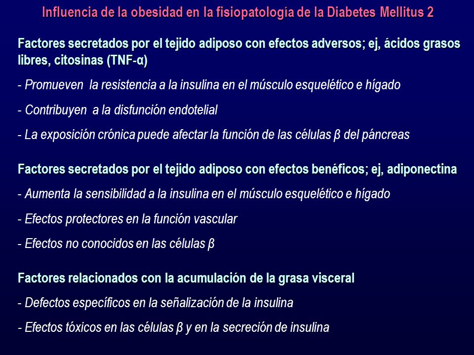 Influencia de la obesidad en la fisiopatología de la Diabetes Mellitus 2