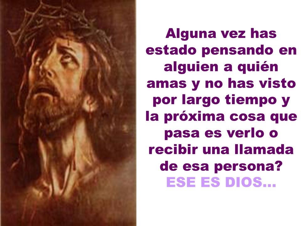 Alguna vez has estado pensando en alguien a quién amas y no has visto por largo tiempo y la próxima cosa que pasa es verlo o recibir una llamada de esa persona