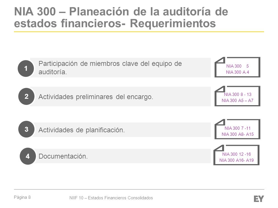 NIA 300 – Planeación de la auditoría de estados financieros- Requerimientos