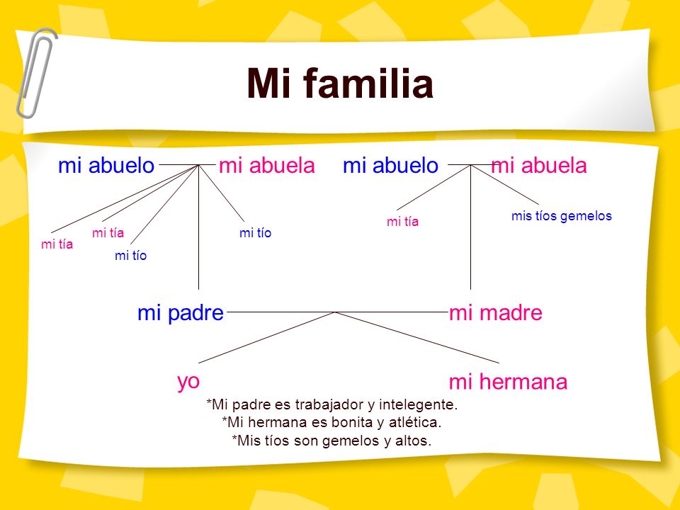 Mi familia mi abuelo mi abuela mi abuelo mi abuela mi padre mi madre