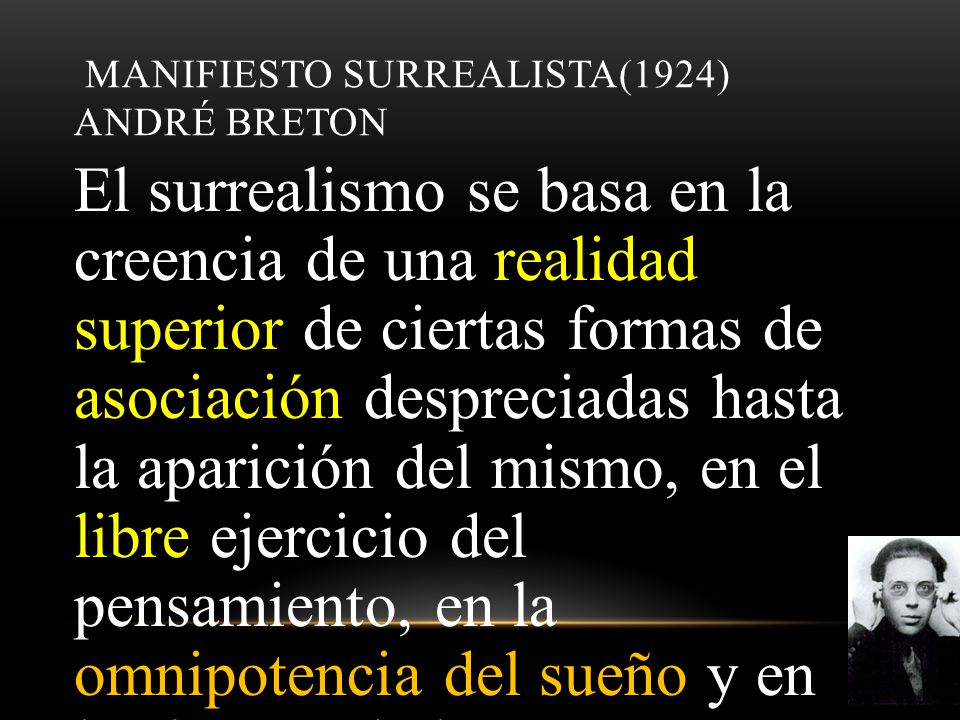 manifIesto Surrealista(1924) André Breton