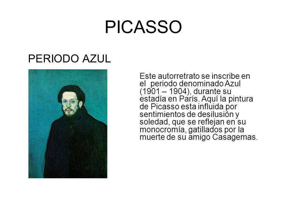 PICASSO PERIODO AZUL.