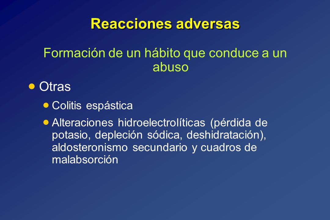 Formación de un hábito que conduce a un abuso