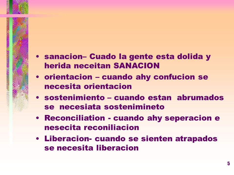 sanacion– Cuado la gente esta dolida y herida neceitan SANACION