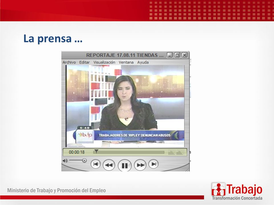 La prensa …