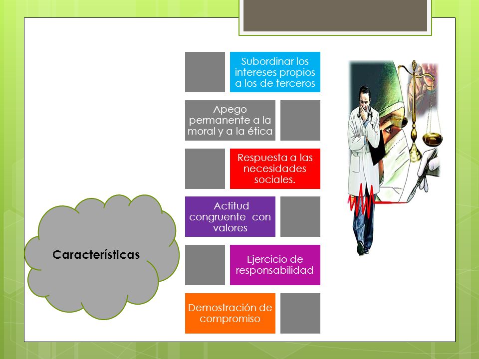 Características Subordinar los intereses propios a los de terceros
