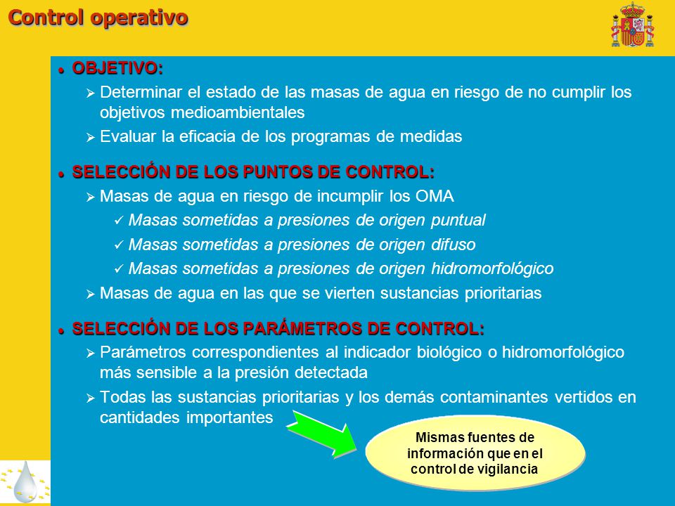 Mismas fuentes de información que en el control de vigilancia