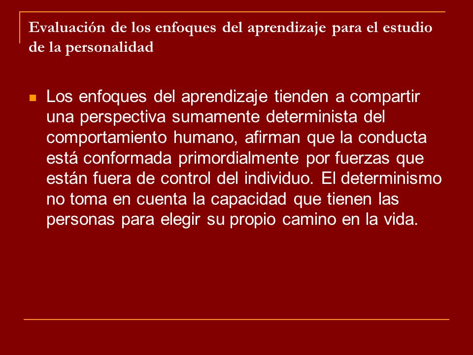 Evaluación de los enfoques del aprendizaje para el estudio de la personalidad