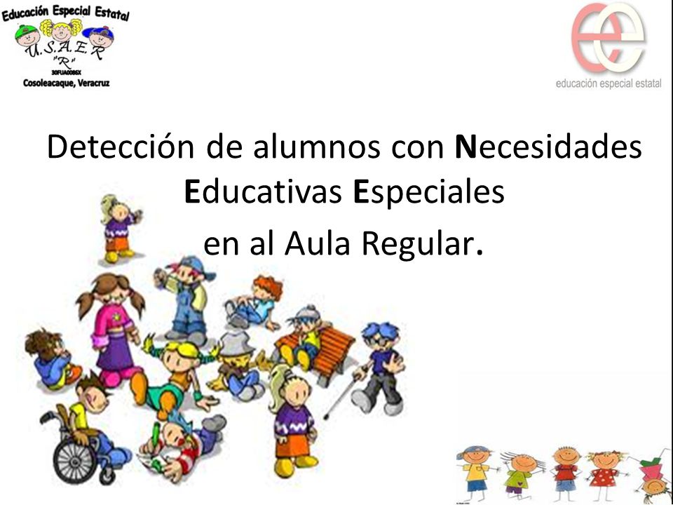 Detección de alumnos con Necesidades Educativas Especiales en al Aula Regular.