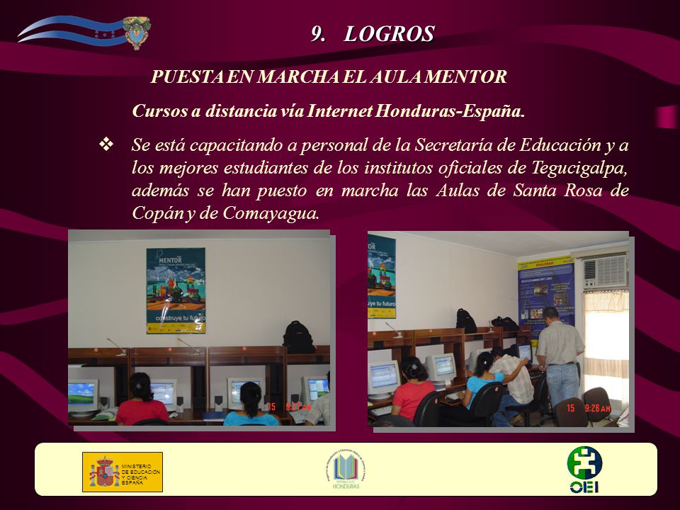 LOGROS PUESTA EN MARCHA EL AULA MENTOR