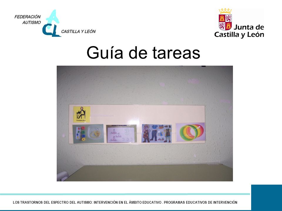 Guía de tareas LOS TRASTORNOS DEL ESPECTRO DEL AUTISMO: INTERVENCIÓN EN EL ÁMBITO EDUCATIVO .