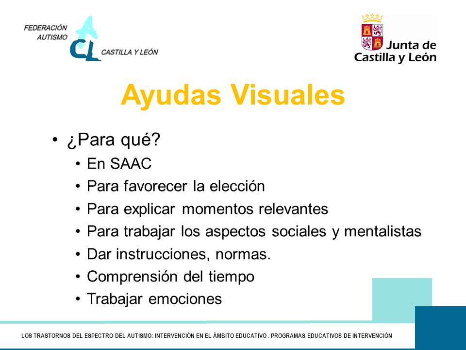 Ayudas Visuales ¿Para qué En SAAC Para favorecer la elección