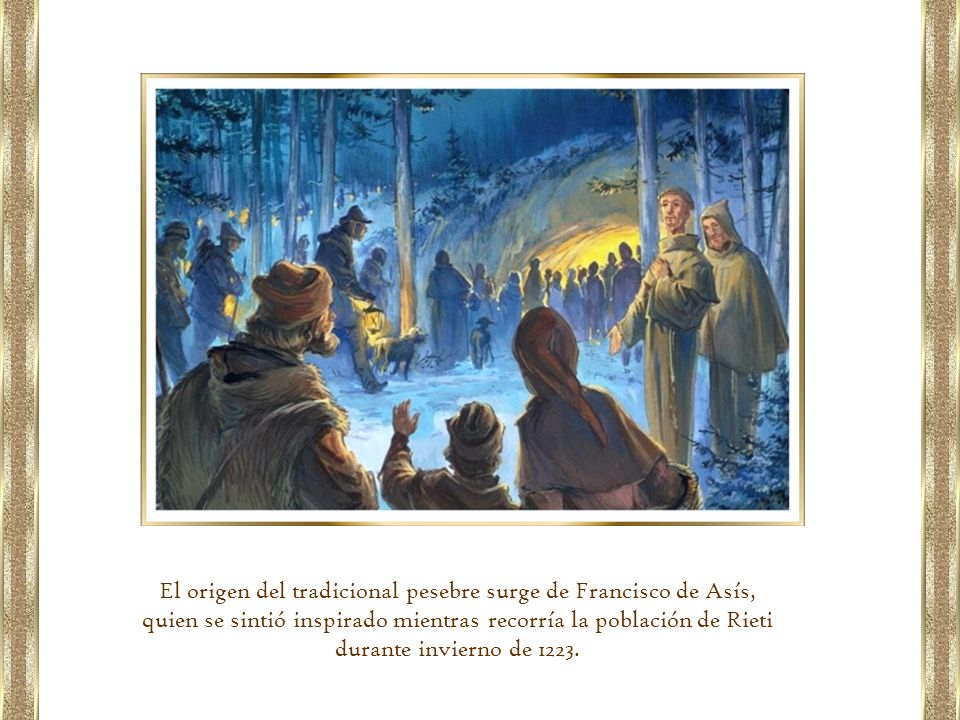El origen del tradicional pesebre surge de Francisco de Asís,