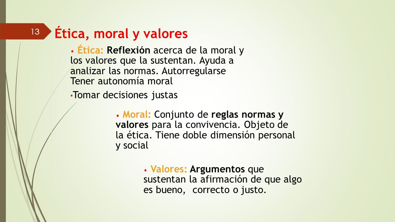 Ética, moral y valores
