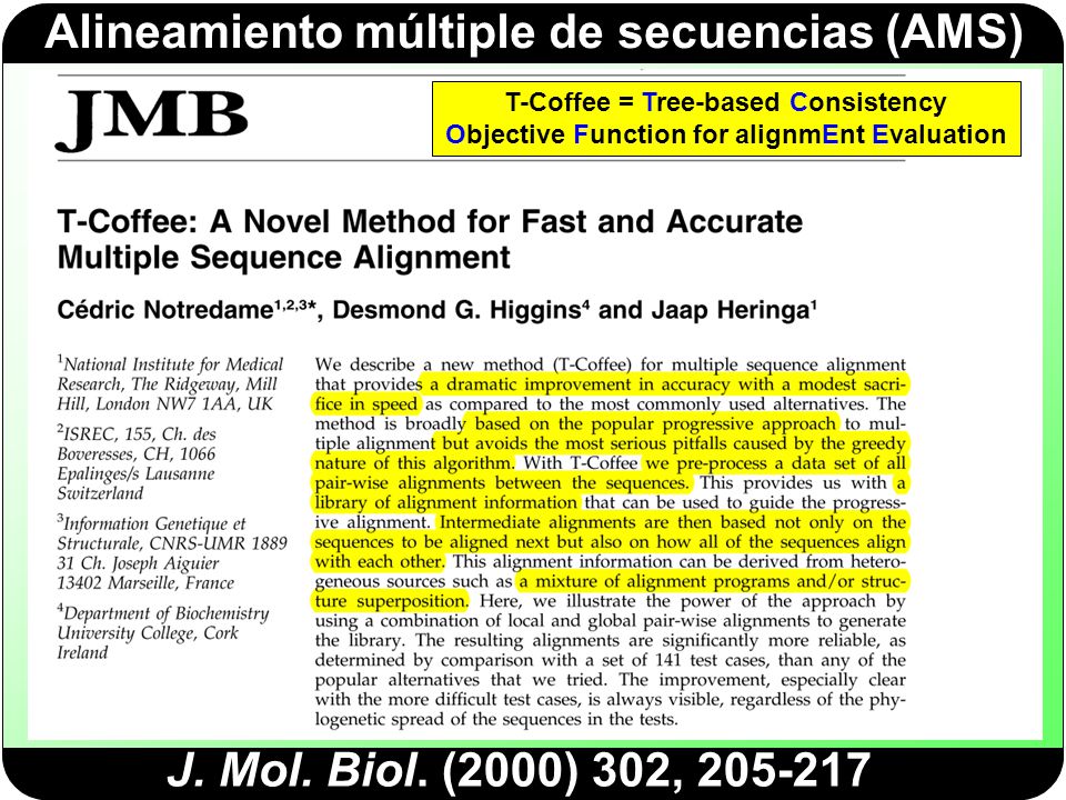 T-Coffee = Tree-based Consistency Objective Function for alignmEnt Evaluation