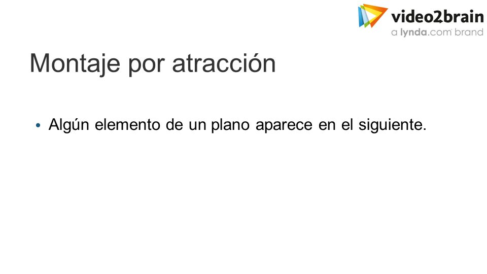 Montaje por atracción Algún elemento de un plano aparece en el siguiente.