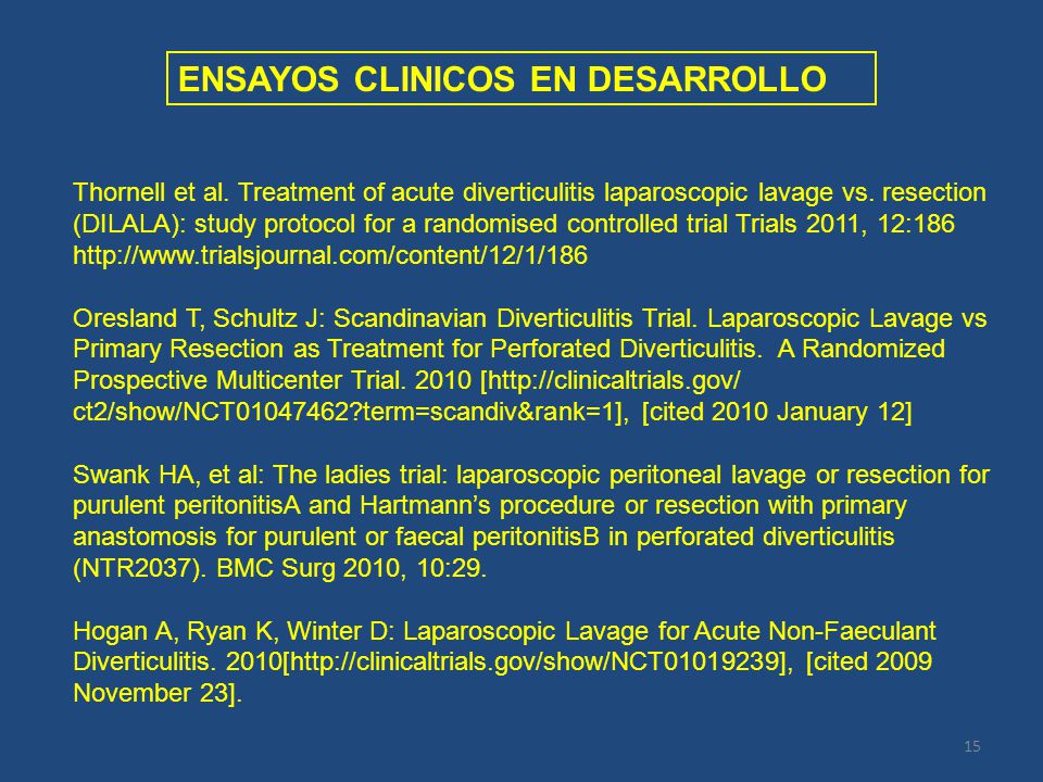 ENSAYOS CLINICOS EN DESARROLLO