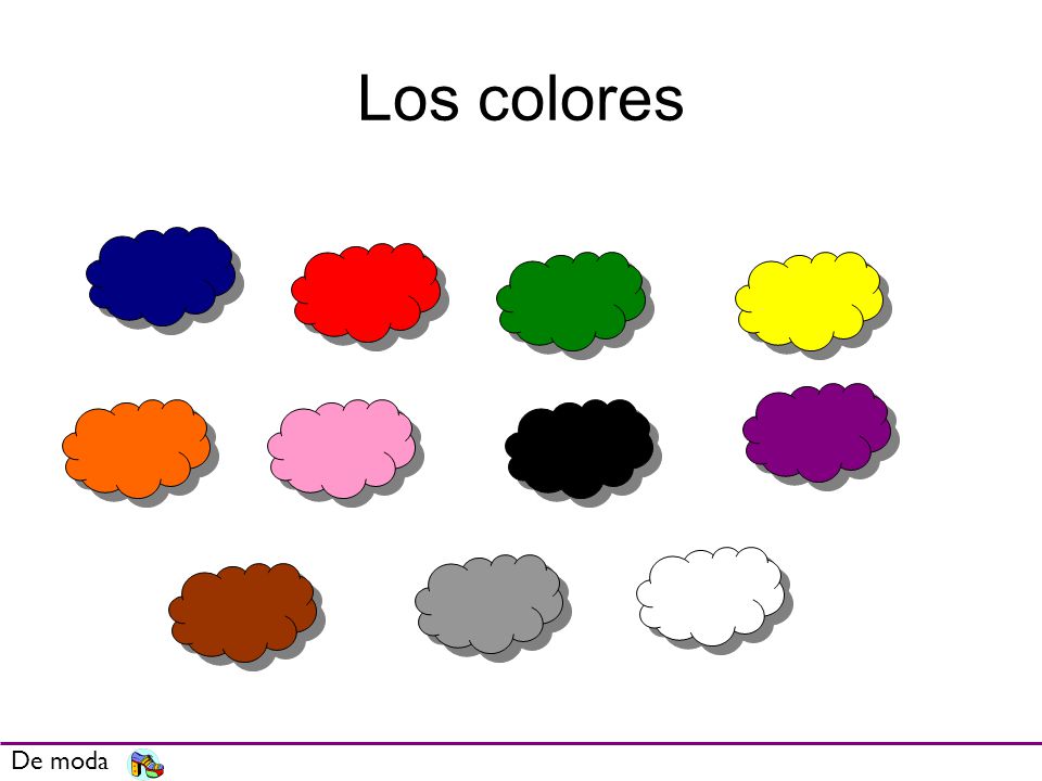 Los colores Review/ intro colours De moda